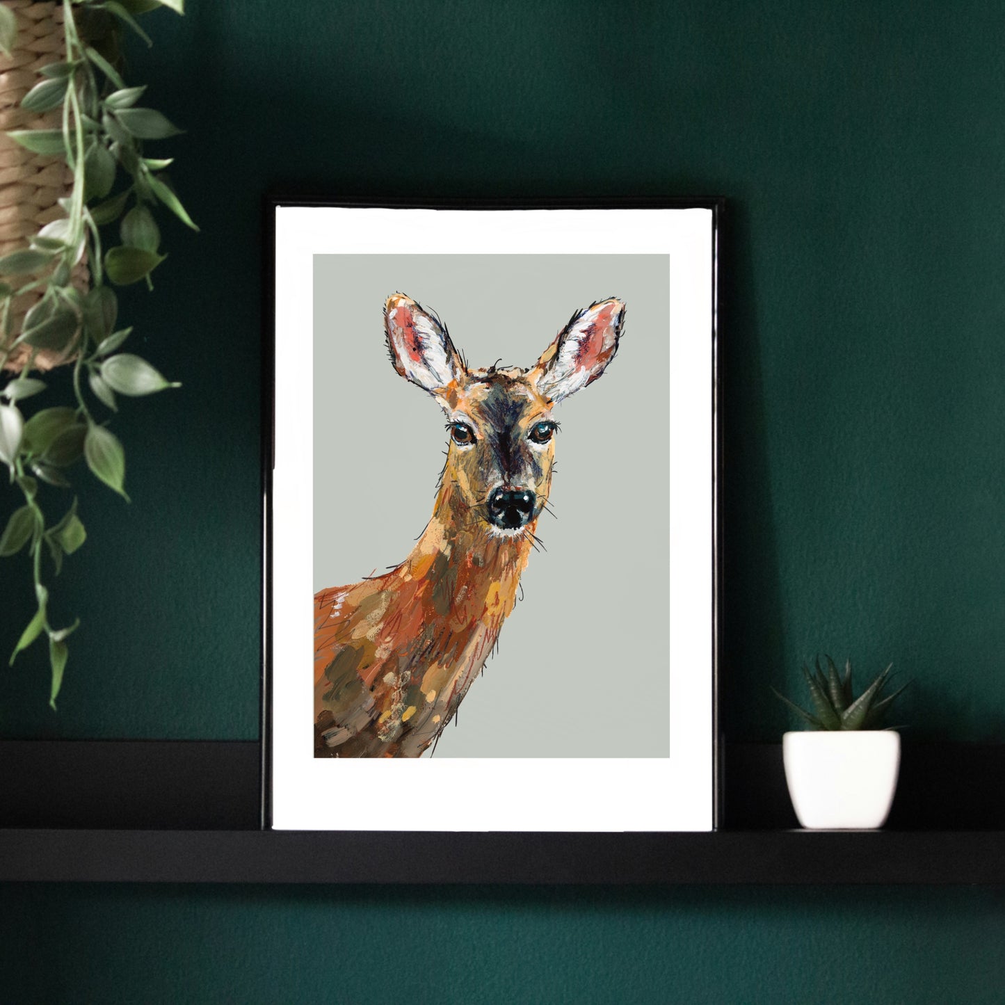 Deer Art Print - Dinky