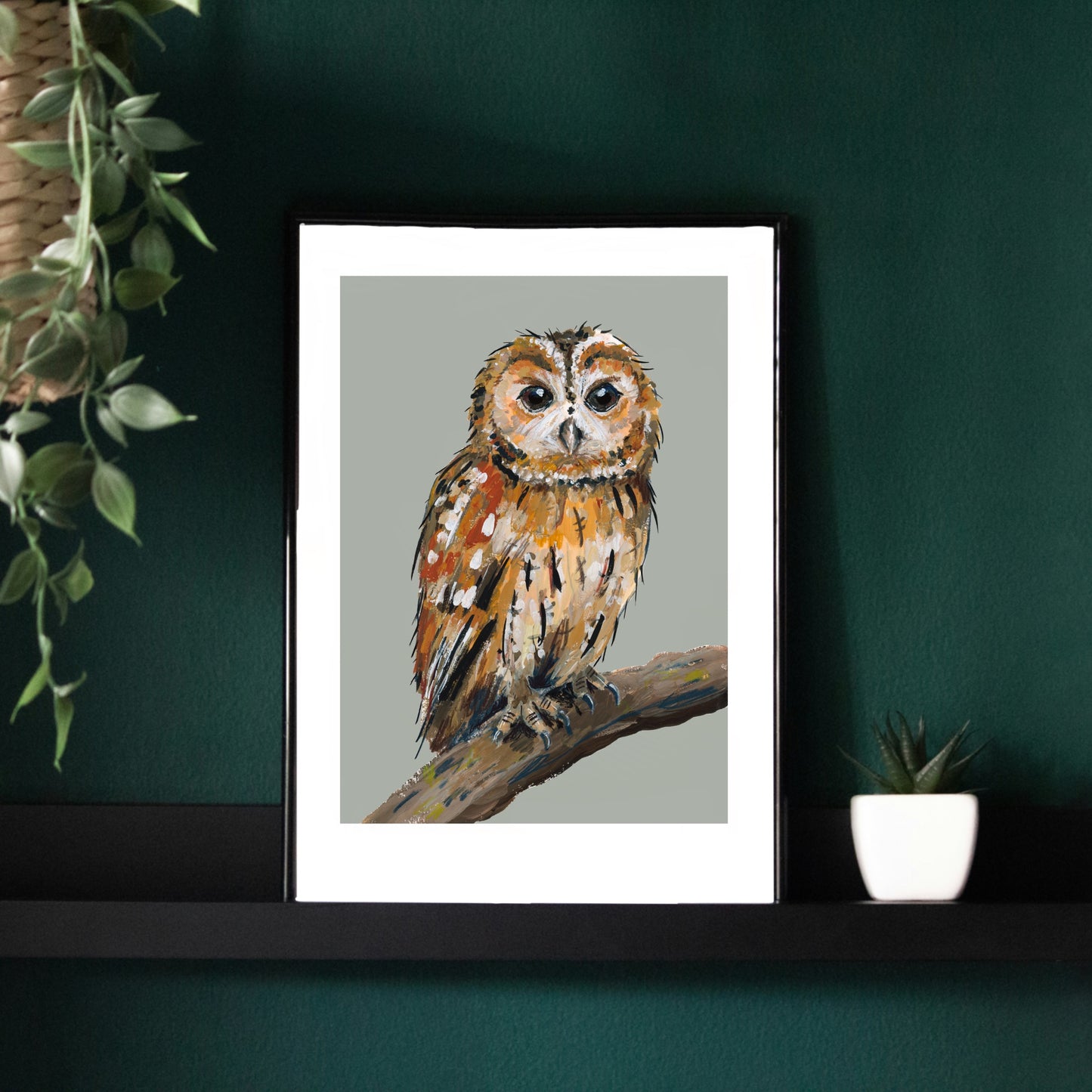 Tawny Owl Art Print - Smaug