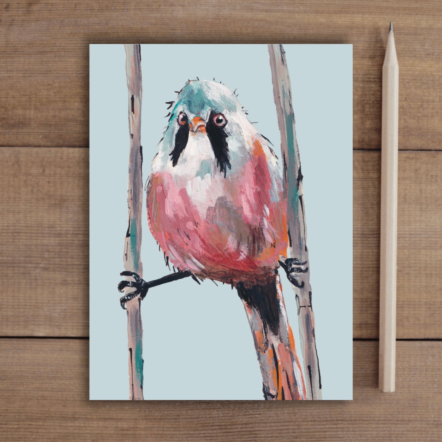 Bearded Tit Notebook - Marbles