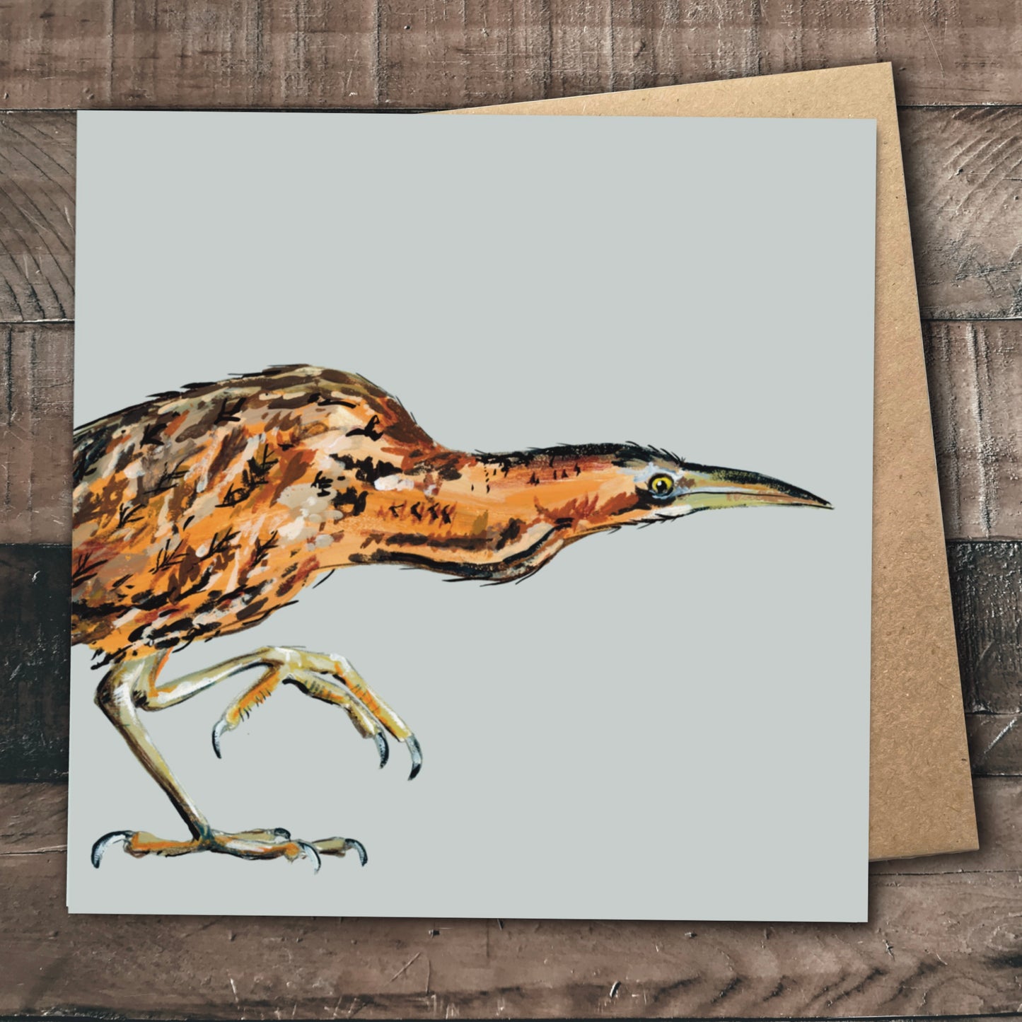 Bittern Greetings Card - Wilber
