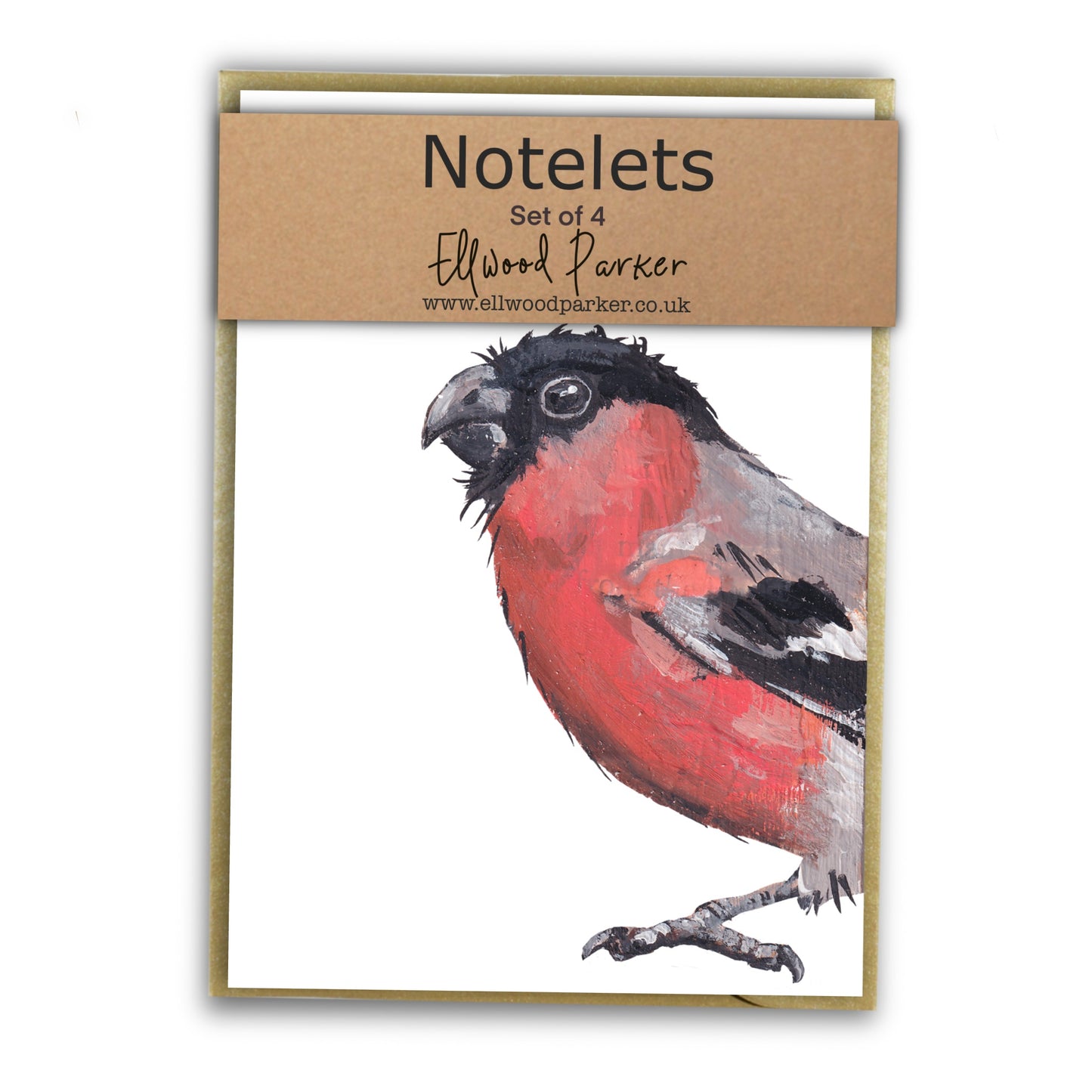 Bullfinch Notelet Set - Sprout