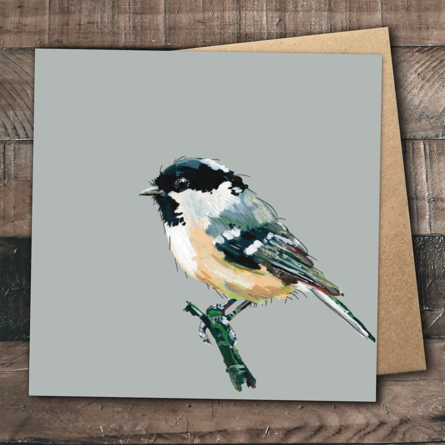 Coal Tit Greetings Card - Claws