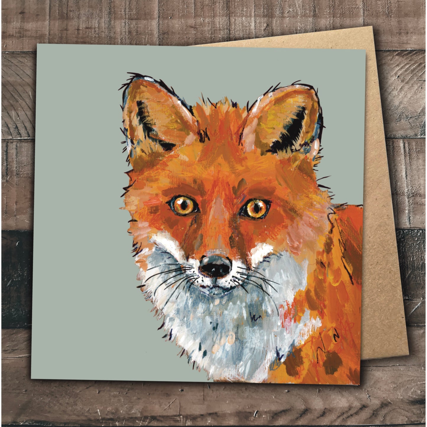 Fox Greetings Card - Droolious