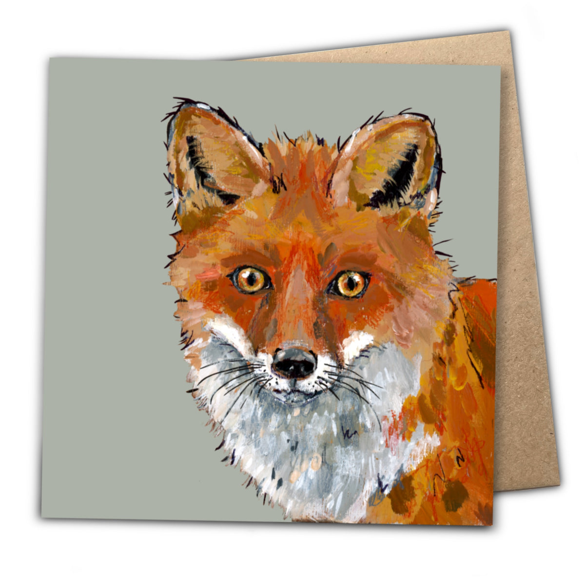Droolious the Fox Eco-Friendly Greetings Card | Wildlife Stationery