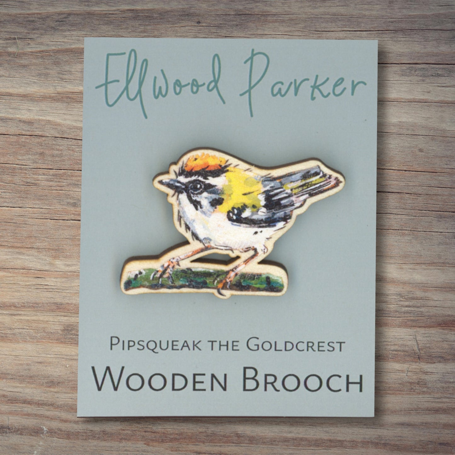 Goldcrest Brooch - Pipsqueak