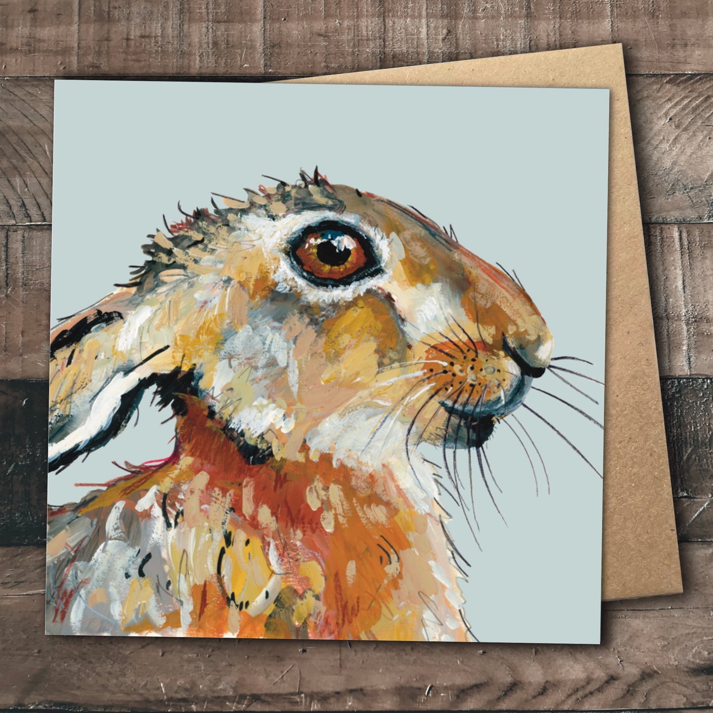 Hare Greetings Card - Bumble