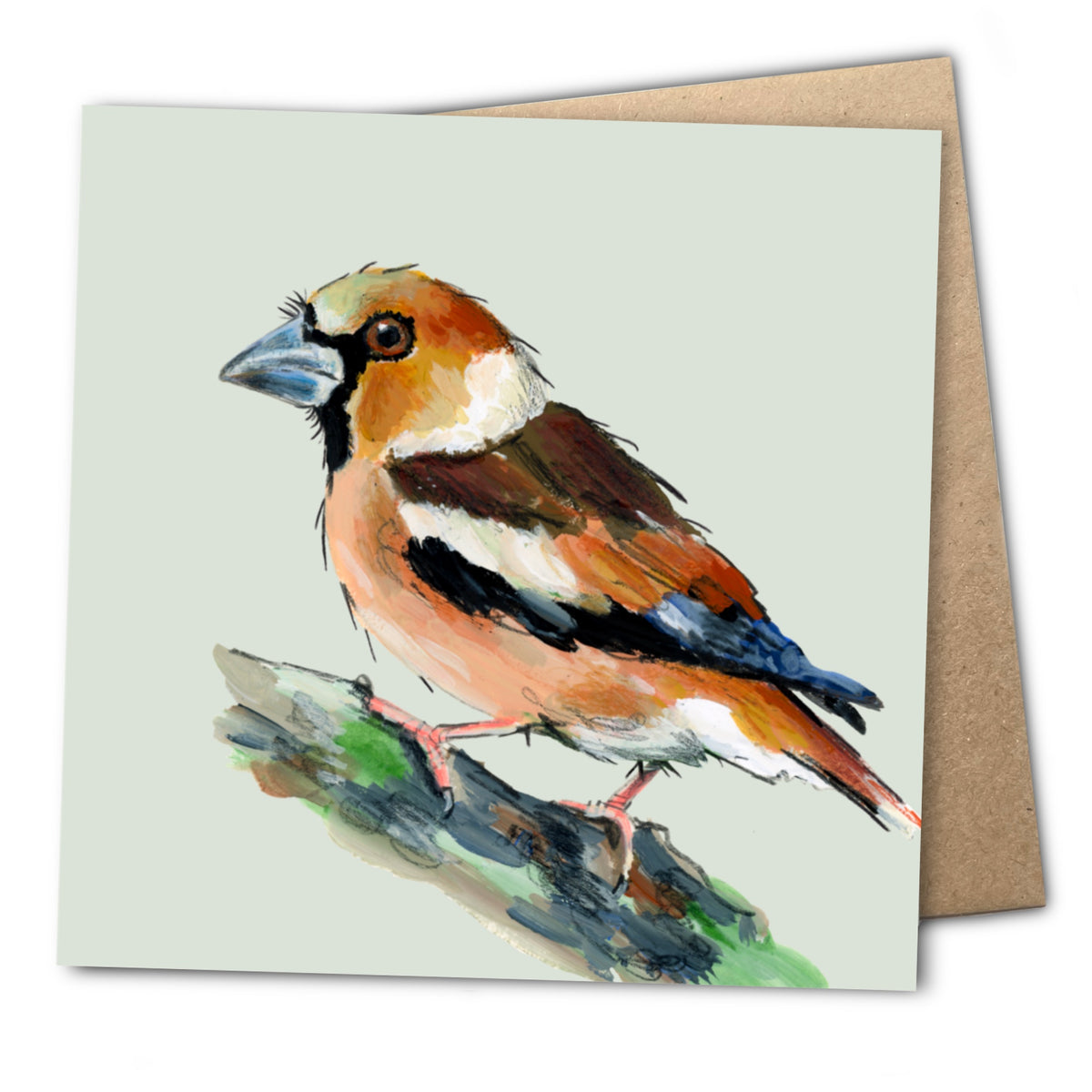 Horace the Hawfinch Eco-Friendly Greetings Card | Wildlife Stationery