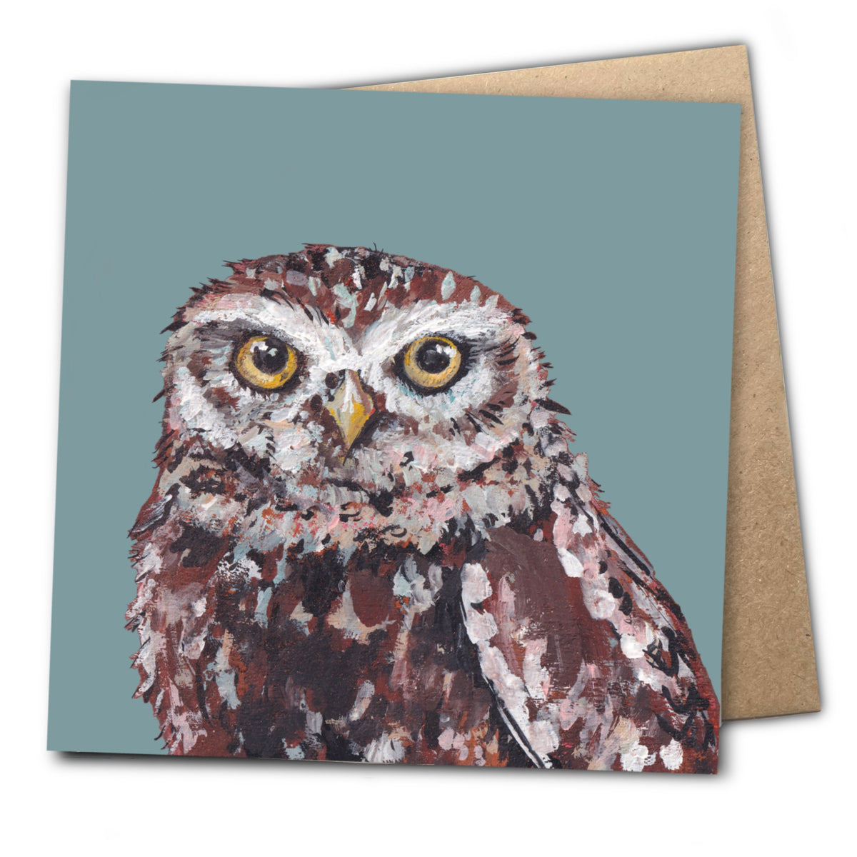 Frostford the Little Owl Eco-Friendly Greetings Card | Wildlife Stationery