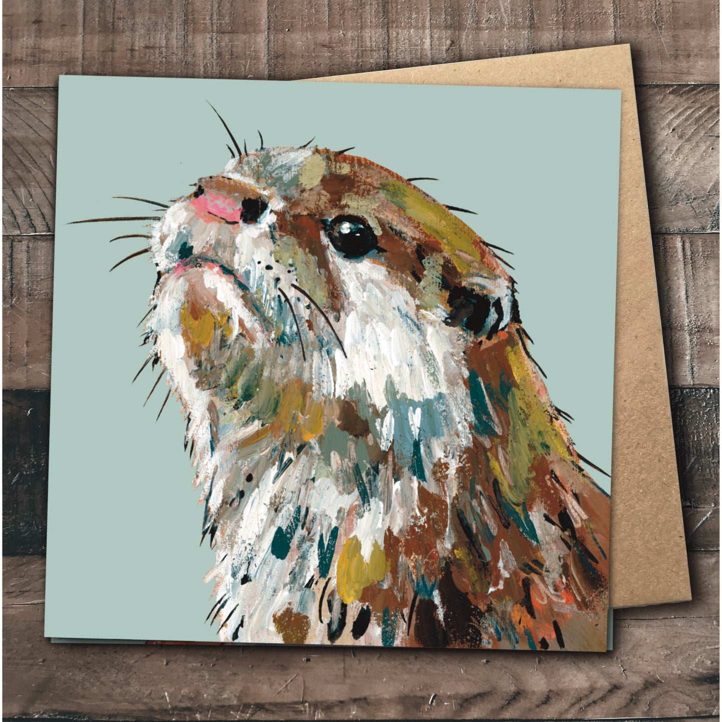 Otter Greetings Card - Potato