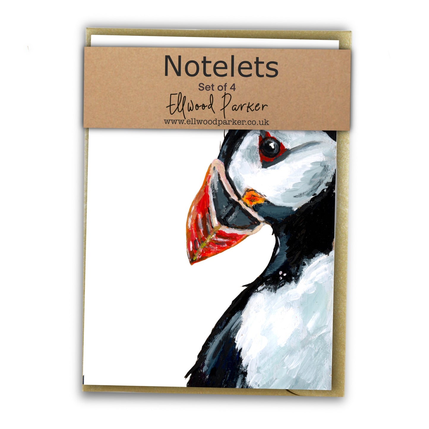 Puffin Notelet Set - Macaroni