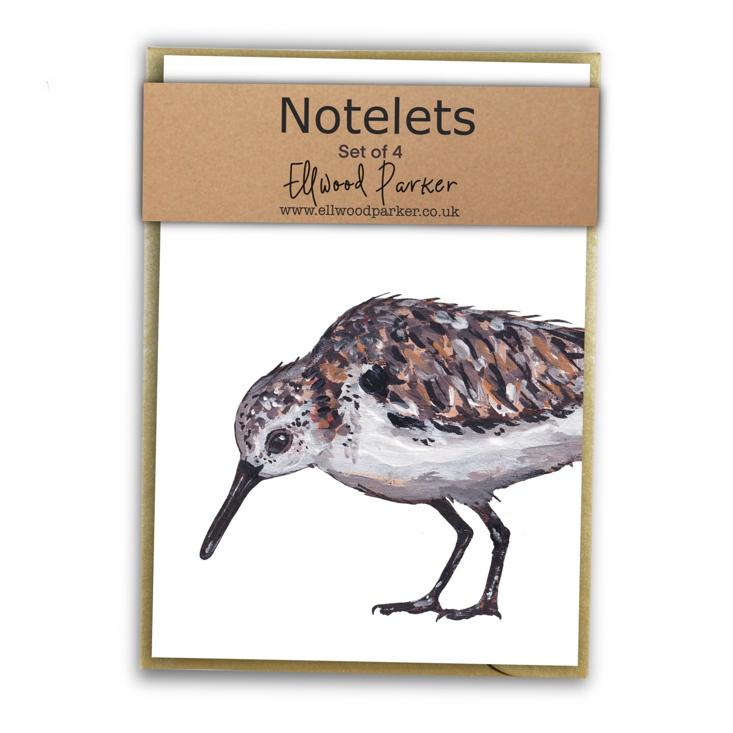 Sanderling Notelet Set - Mrs D