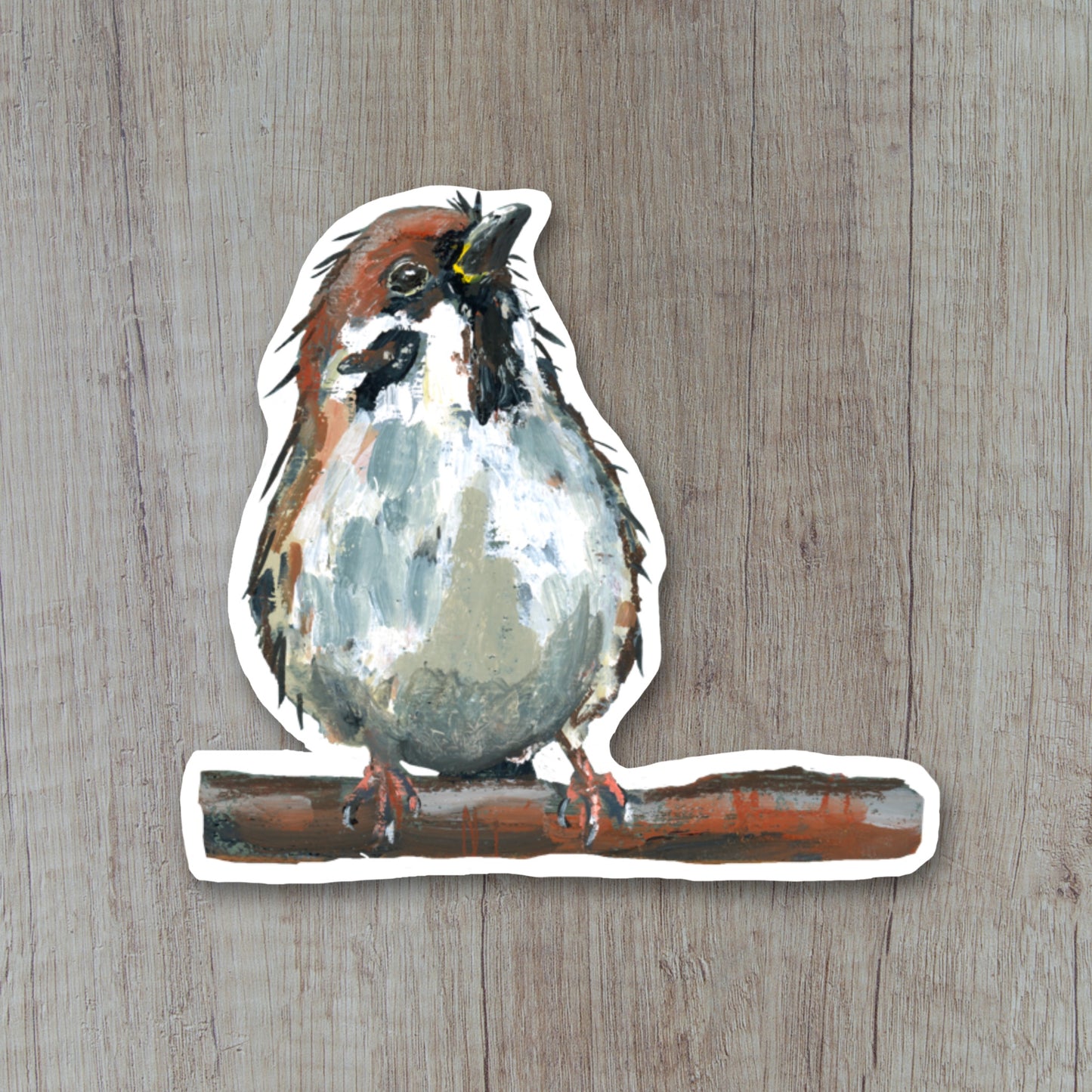 Sparrow Sticker - Fairyfeet