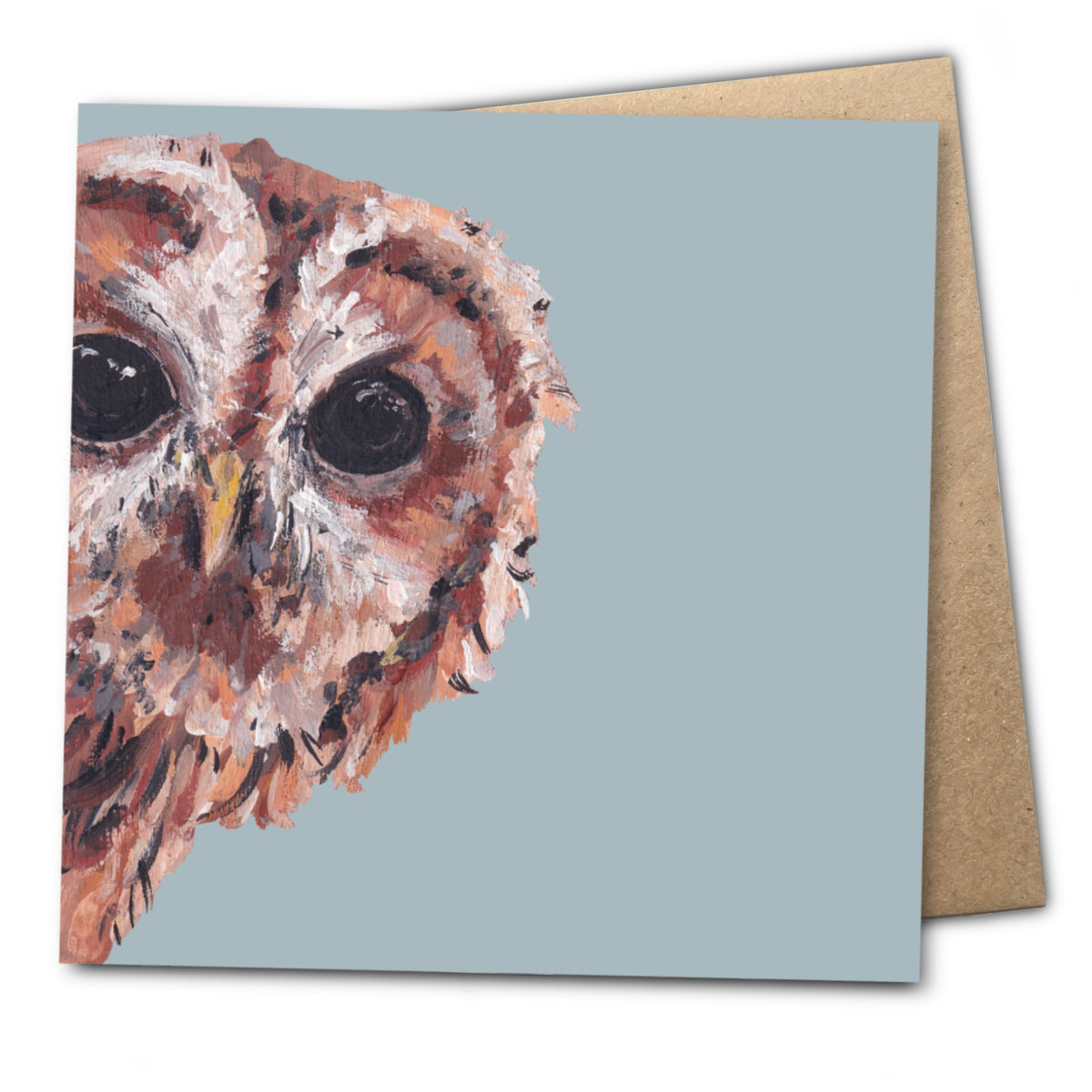 Peeps the Tawny Owl Eco-Friendly Greetings Card | Wildlife Stationery