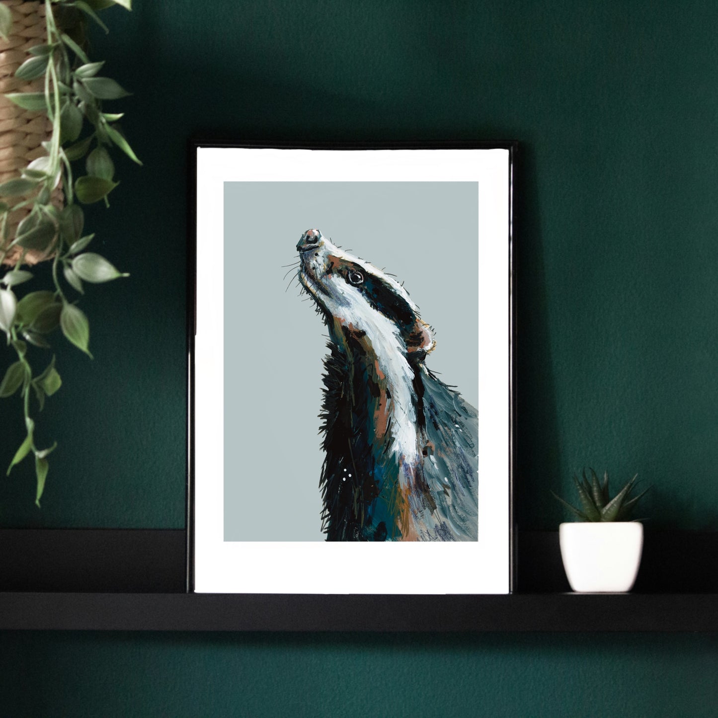 Badger Art Print - Bandit