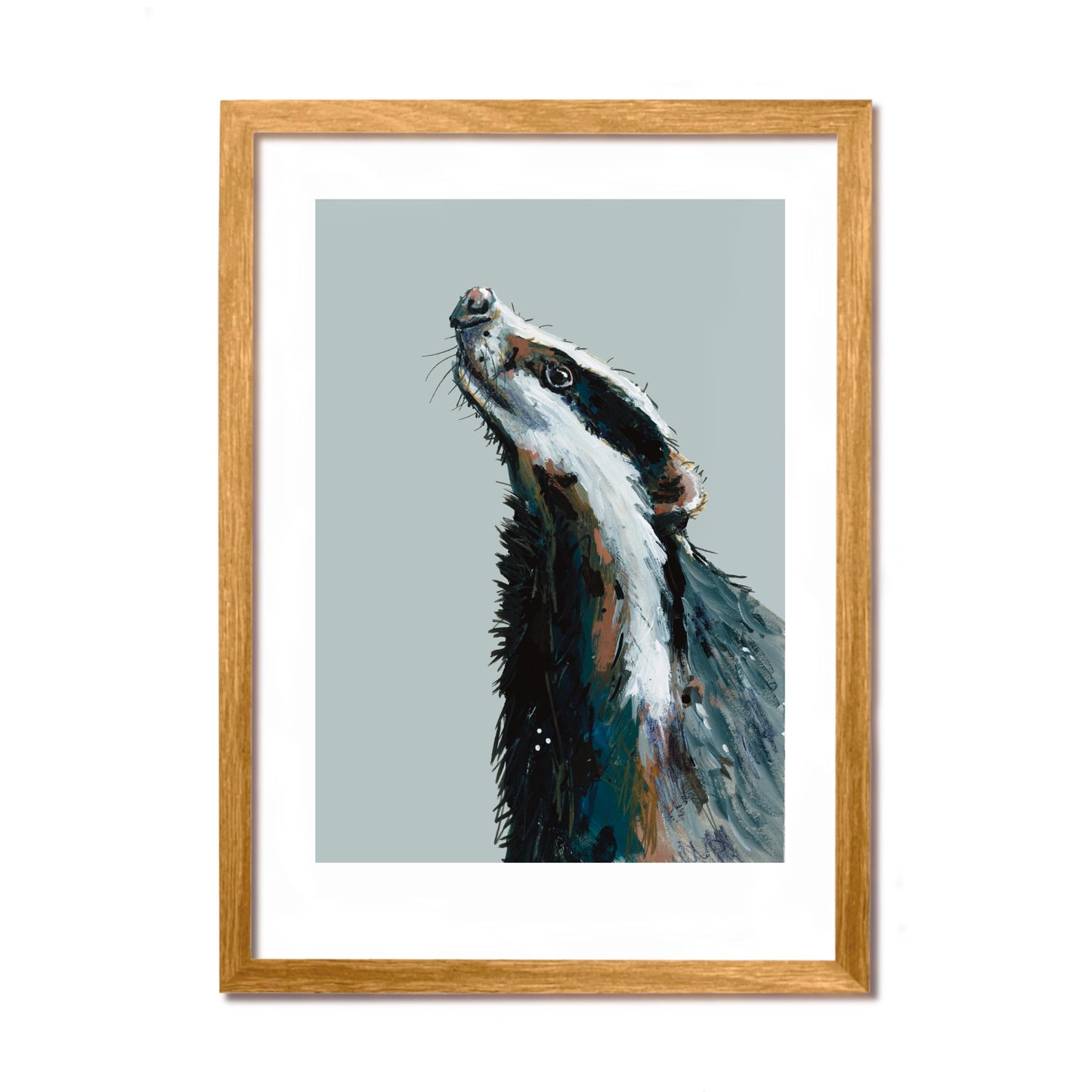 Badger Art Print - Bandit
