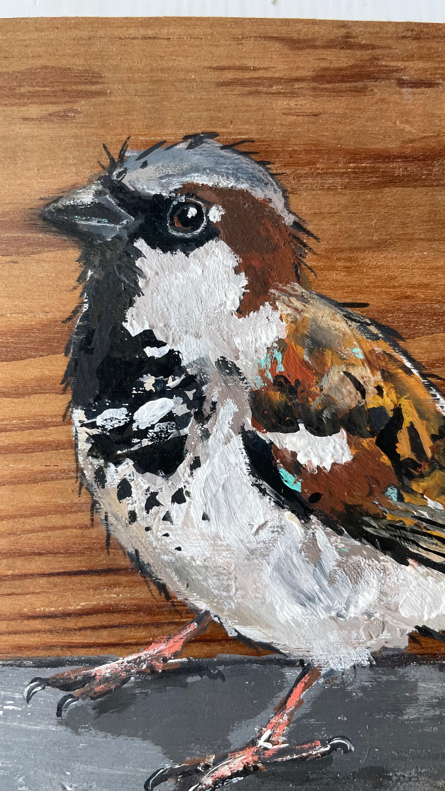 Sparrow Original Painting - Stardust