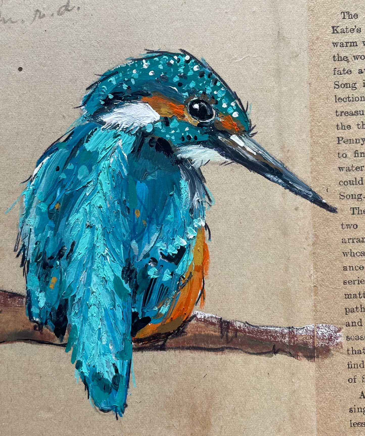 Kingfisher Original Painting -