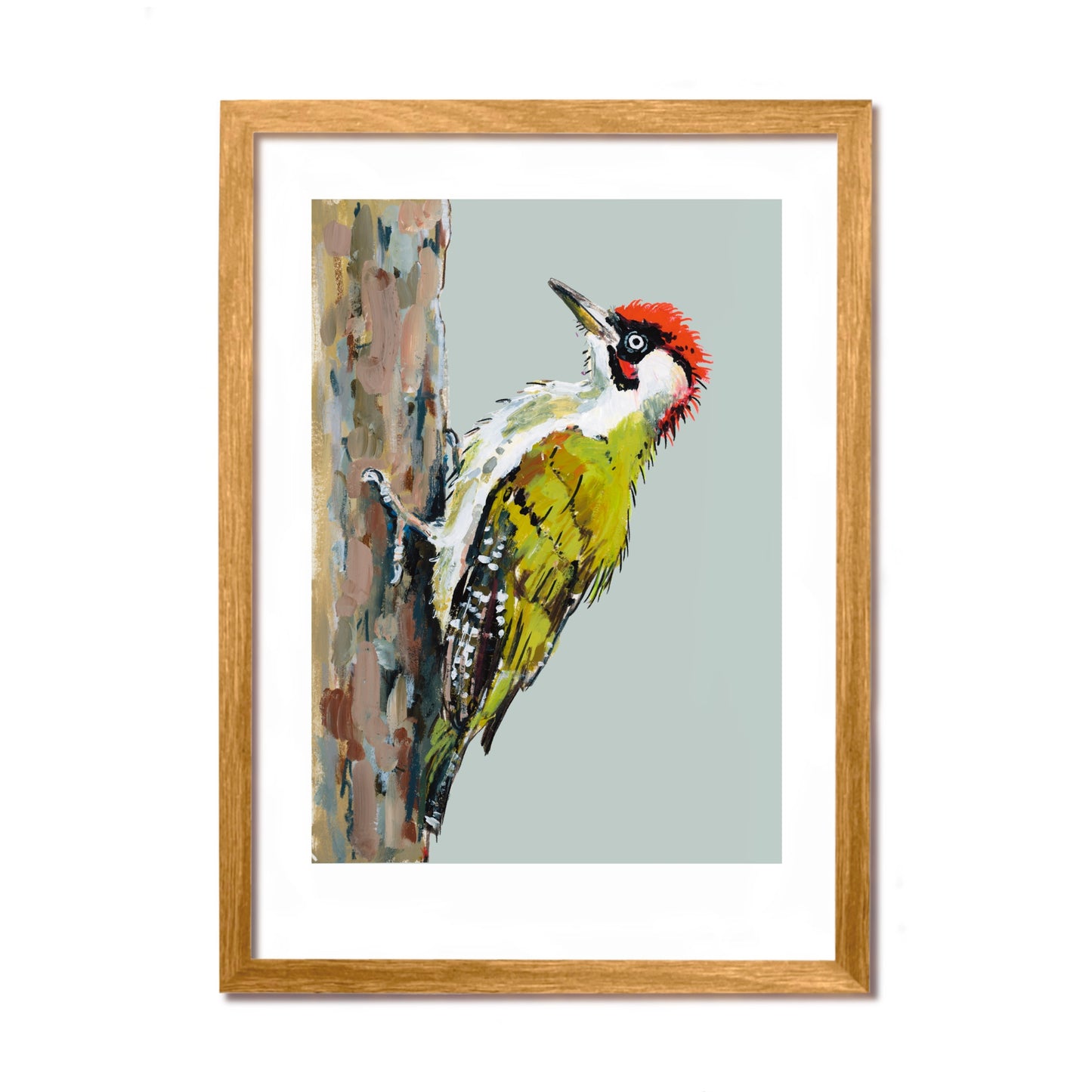 Green Woodpecker Art Print - Widget