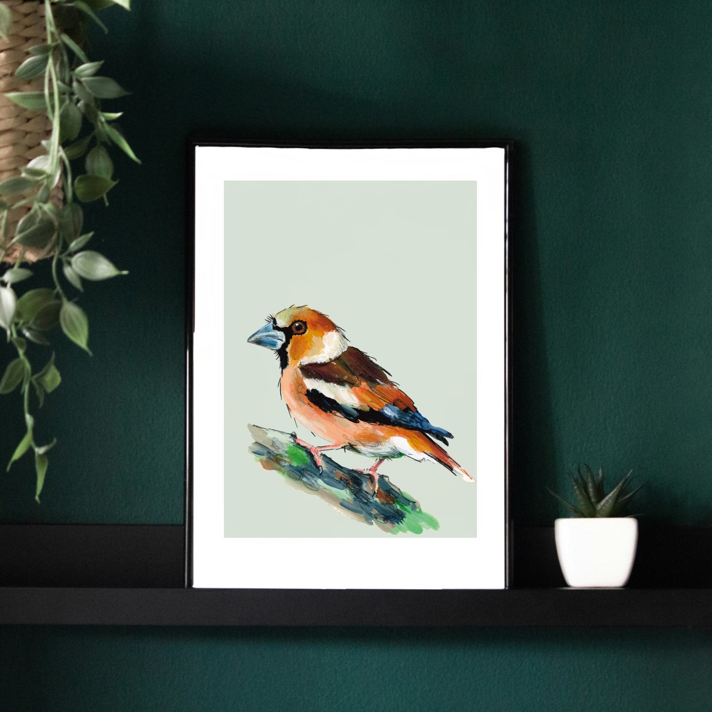 Hawfinch Art Print - Horace
