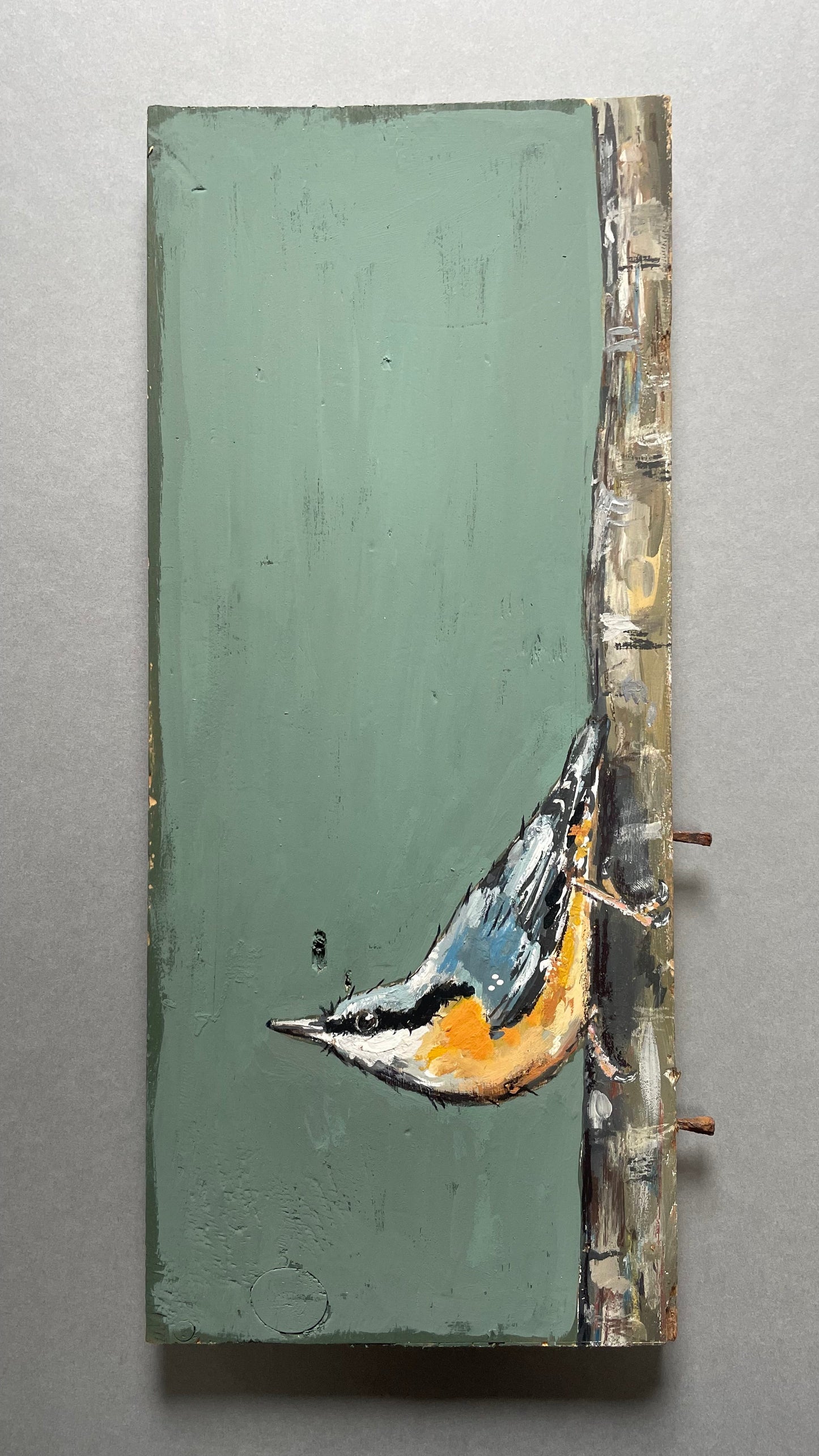 Nuthatch Original Painting - Wingnut