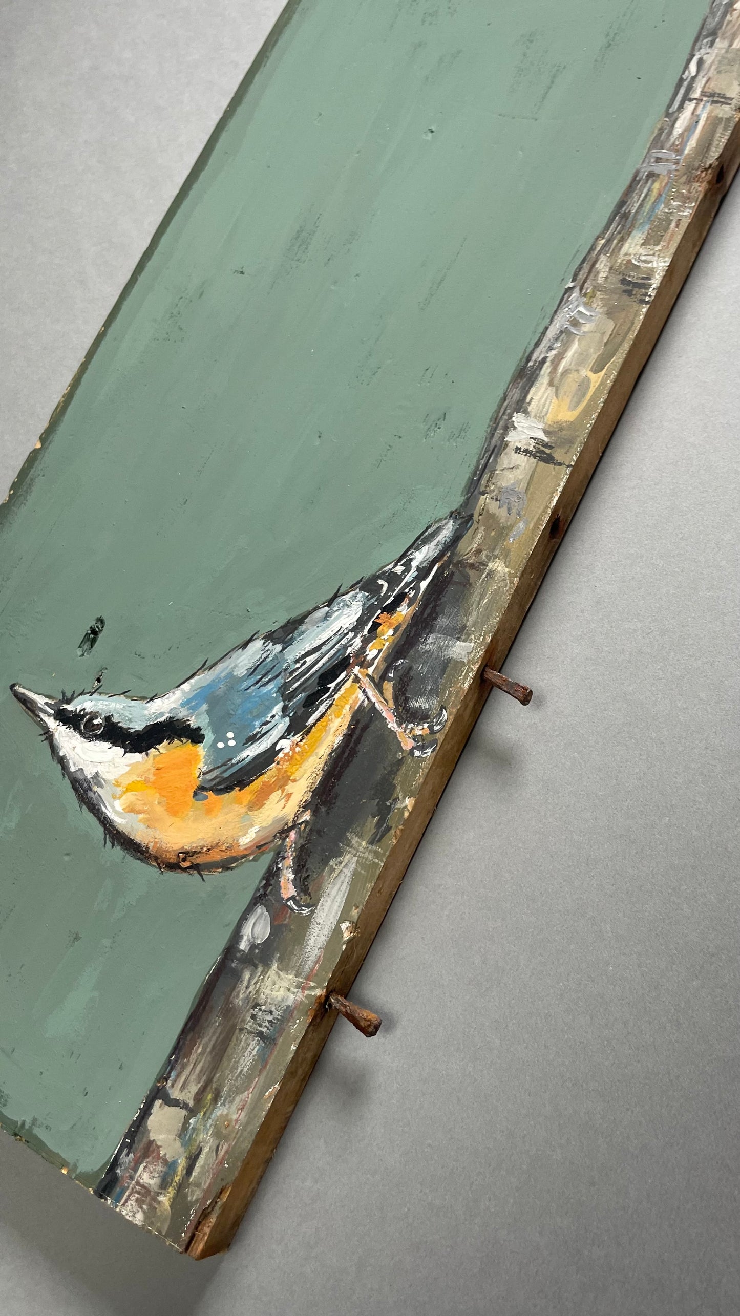 Nuthatch Original Painting - Wingnut