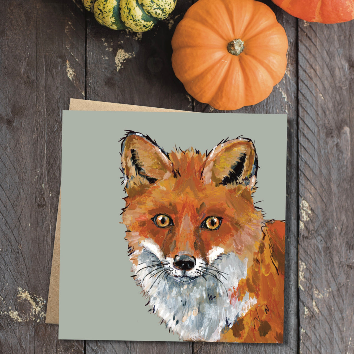 Droolious the Fox Eco-Friendly Greetings Card | Wildlife Stationery