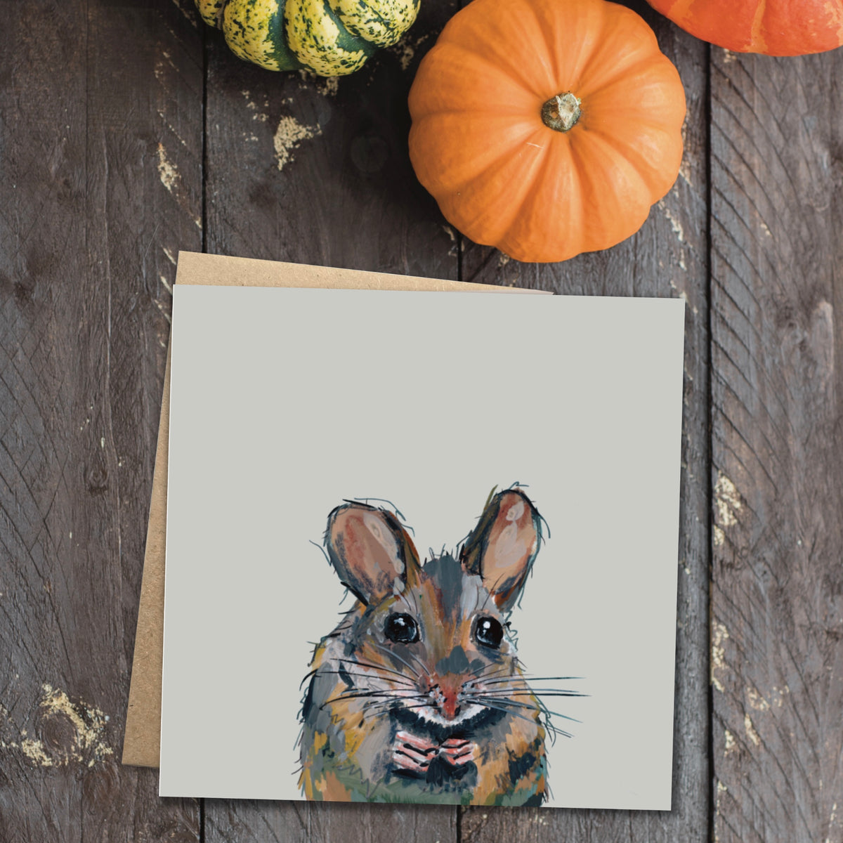 Bruce the Mouse Eco-Friendly Greetings Card | Wildlife Stationery