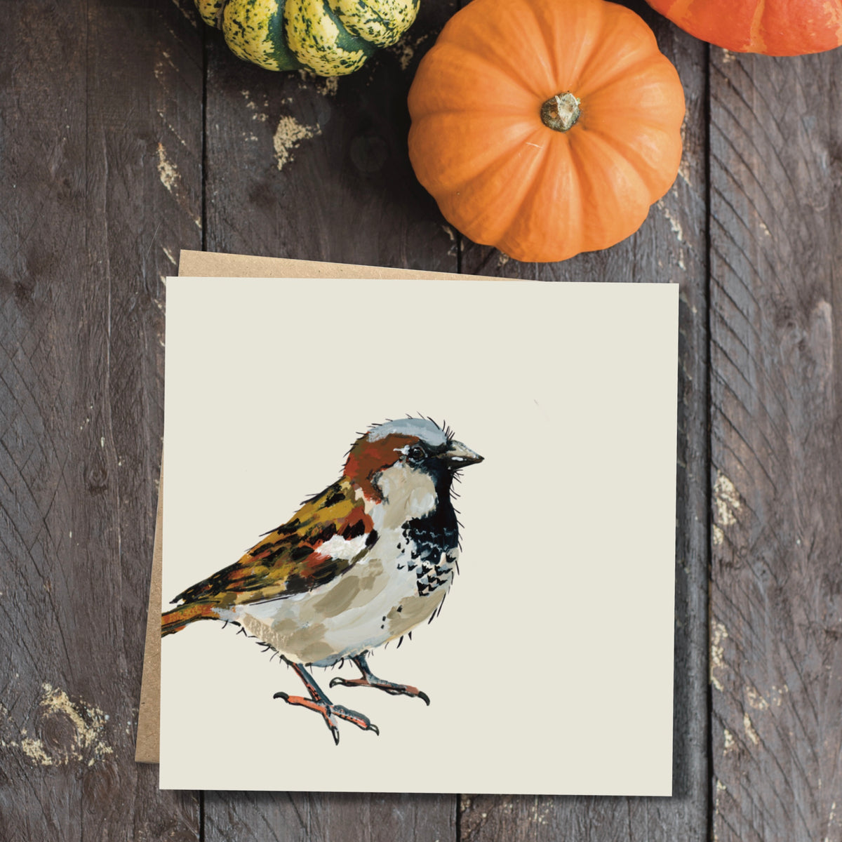 Sully the Sparrow Eco-Friendly Greetings Card | Wildlife Stationery