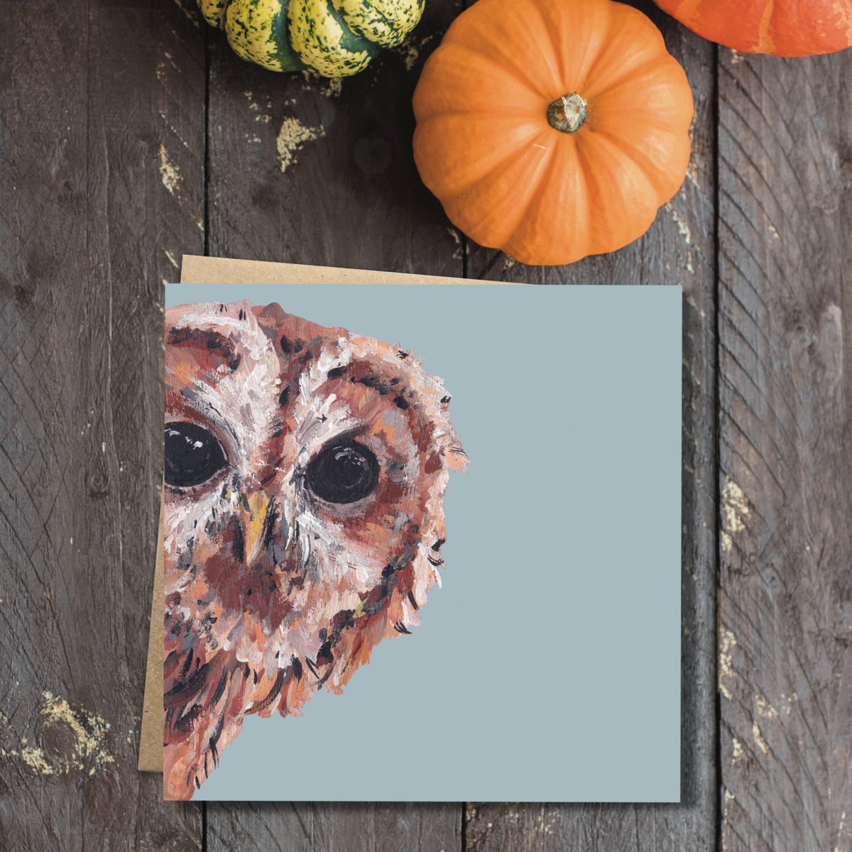 Peeps the Tawny Owl Eco-Friendly Greetings Card | Wildlife Stationery