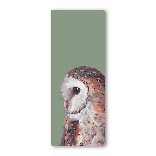 Barn Owl Bookmark - Feathers
