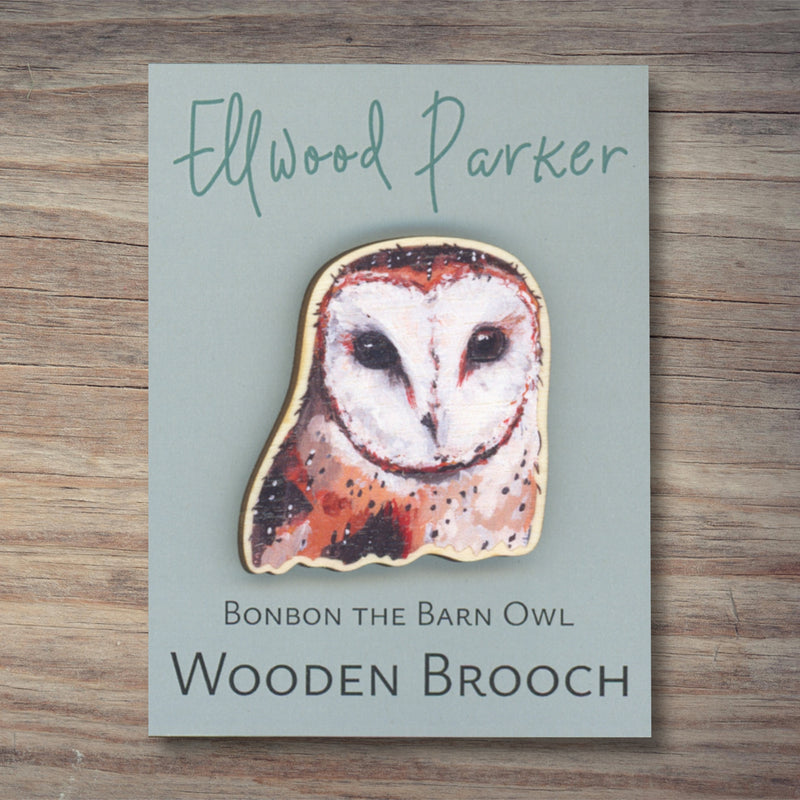 Barn Owl Brooch - Bonbon