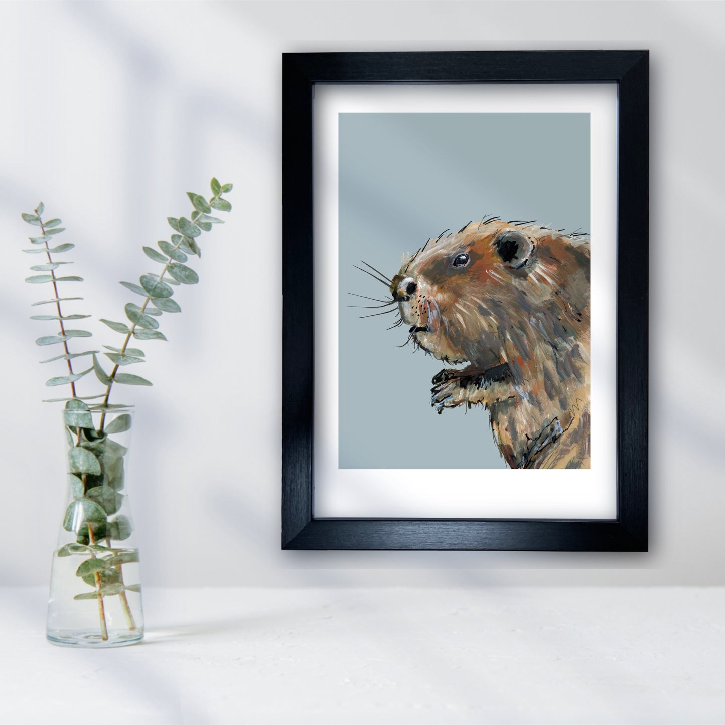Beaver Art Print - Bushy