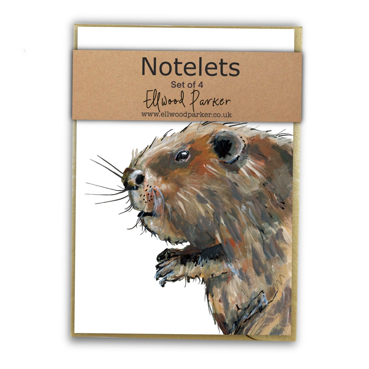 Beaver Notelet Set - Bushy