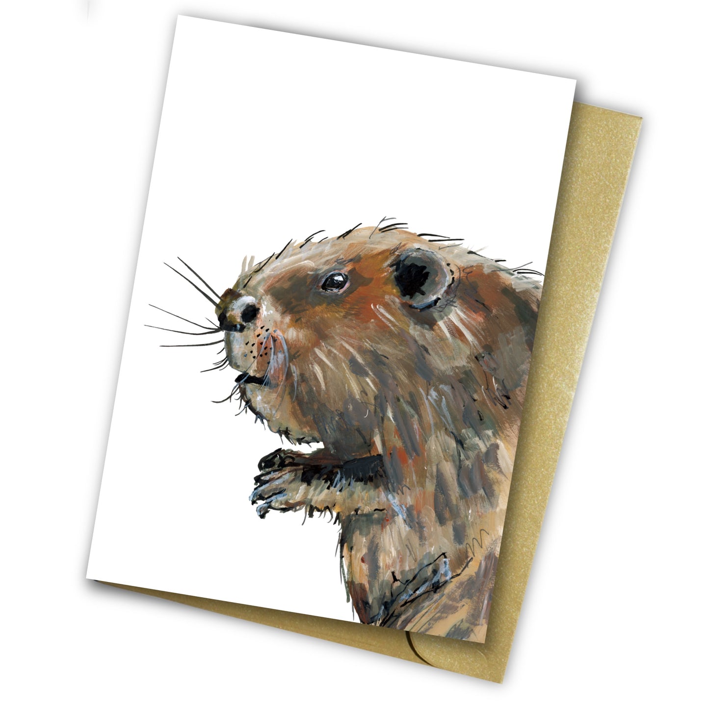 Beaver Notelet Set - Bushy
