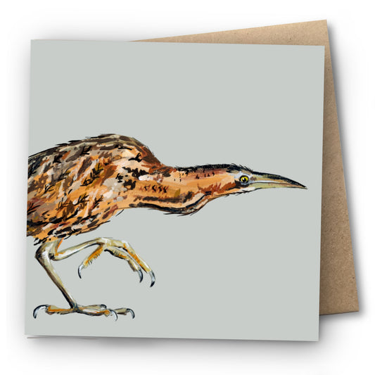 Bittern Greetings Card - Wilber