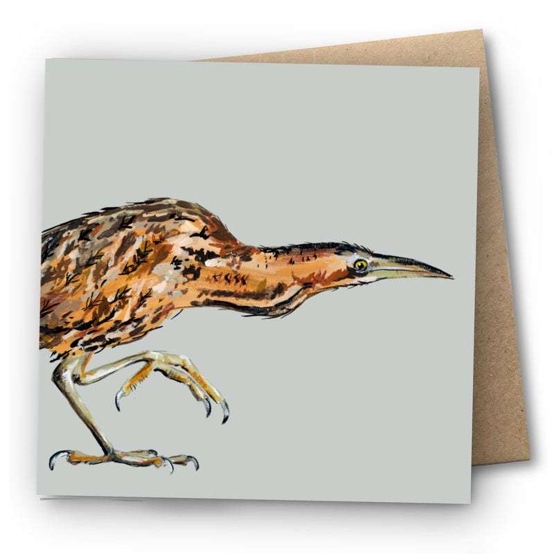 Bittern Greetings Card - Wilber