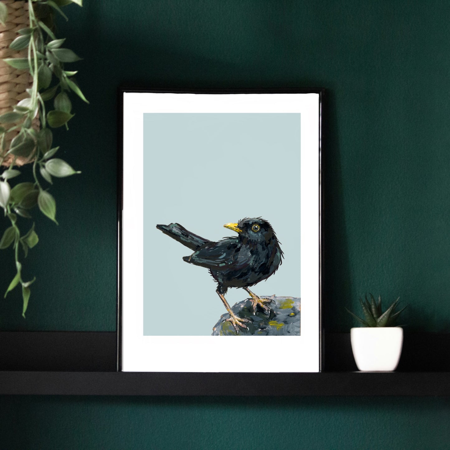 Blackbird Art Print - Bushy