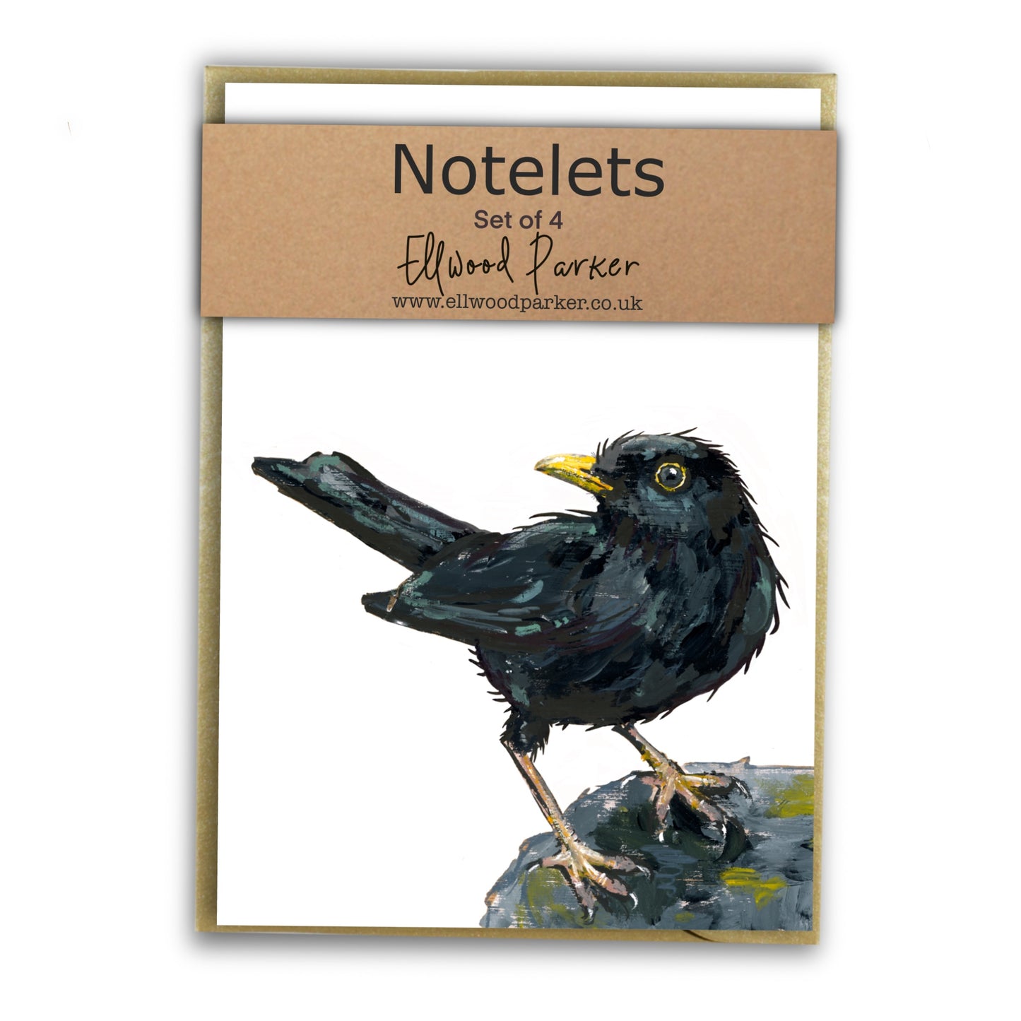 Blackbird Notelet Set - Ruffles