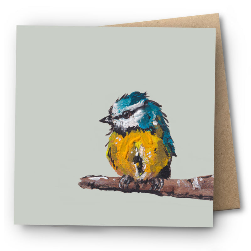 Blue Tit Greetings Card - Ken