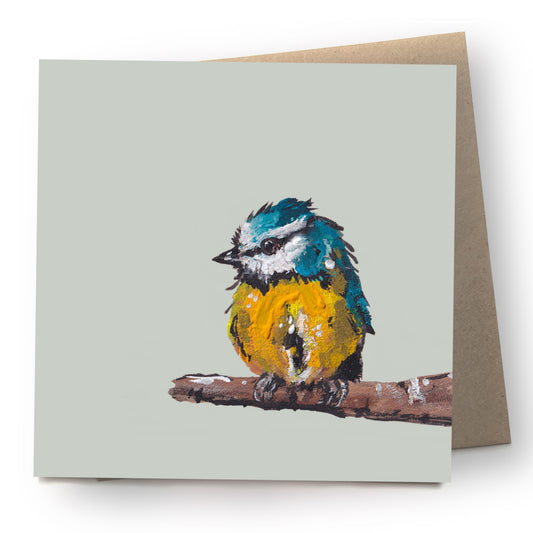 Blue Tit Greetings Card - Ken