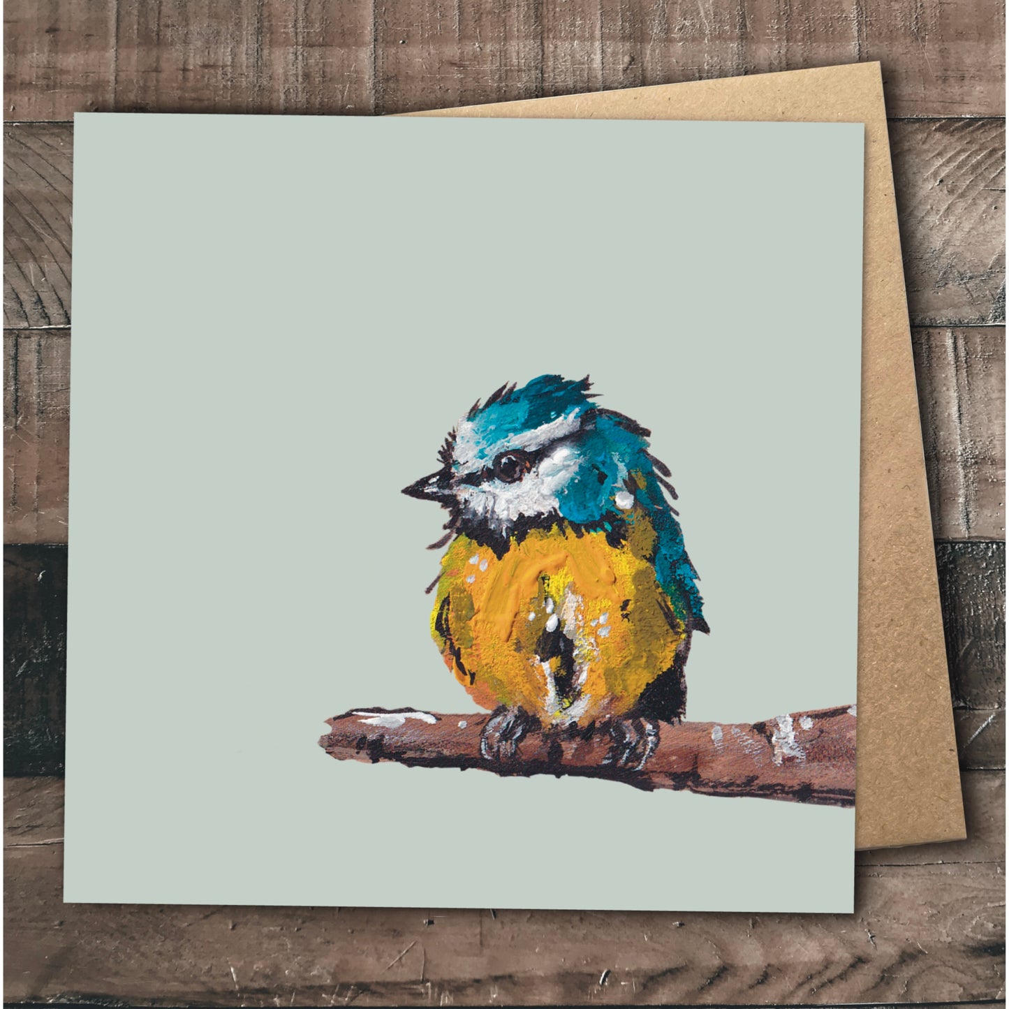 Blue Tit Greetings Card - Ken