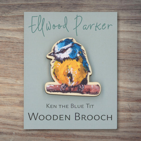 Blue Tit Brooch - Ken