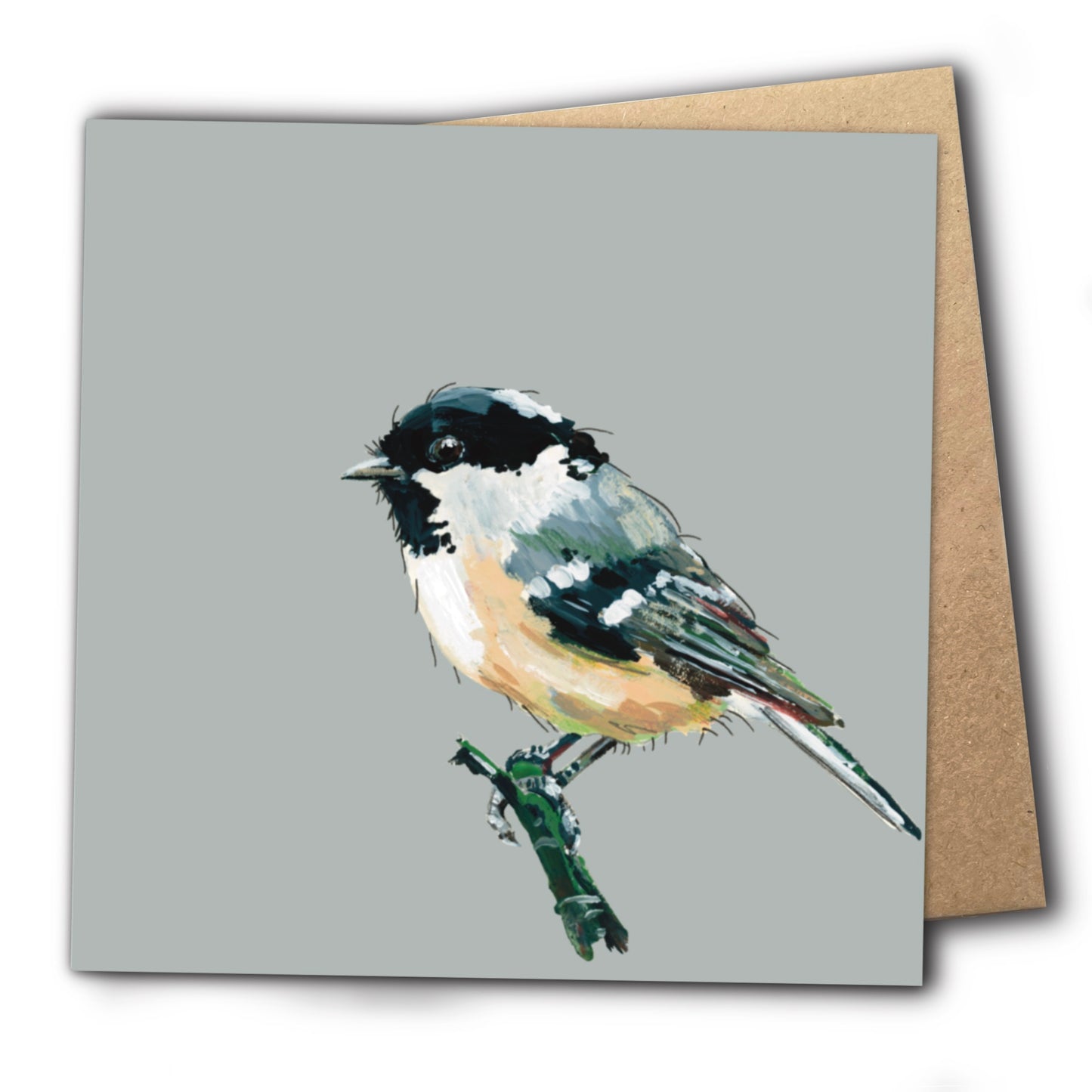 Coal Tit Greetings Card - Claws