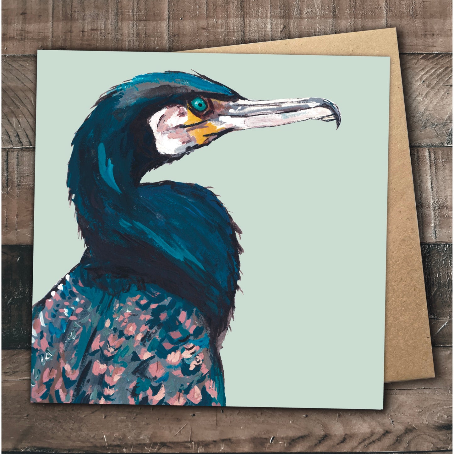 Cormorant Greetings Card - Rudders