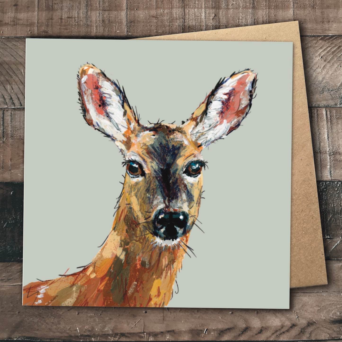 Deer Greetings Card - Dinky
