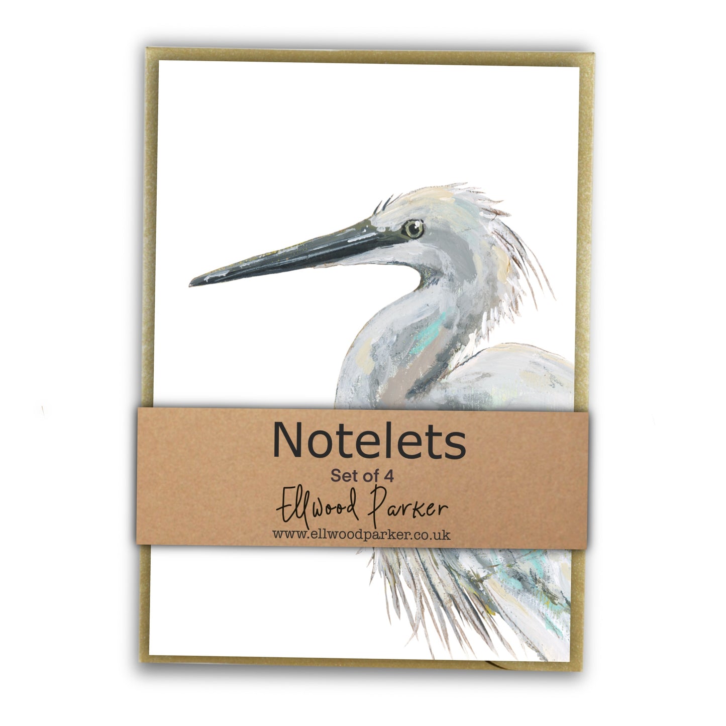 Egret Notelet Set - Womble