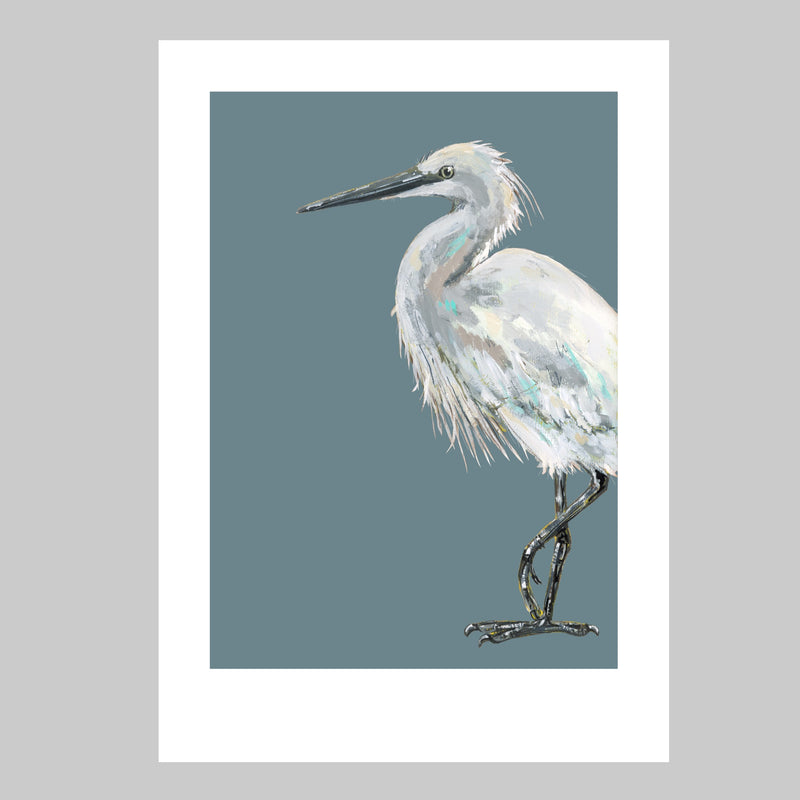 Egret Art Print - Womble