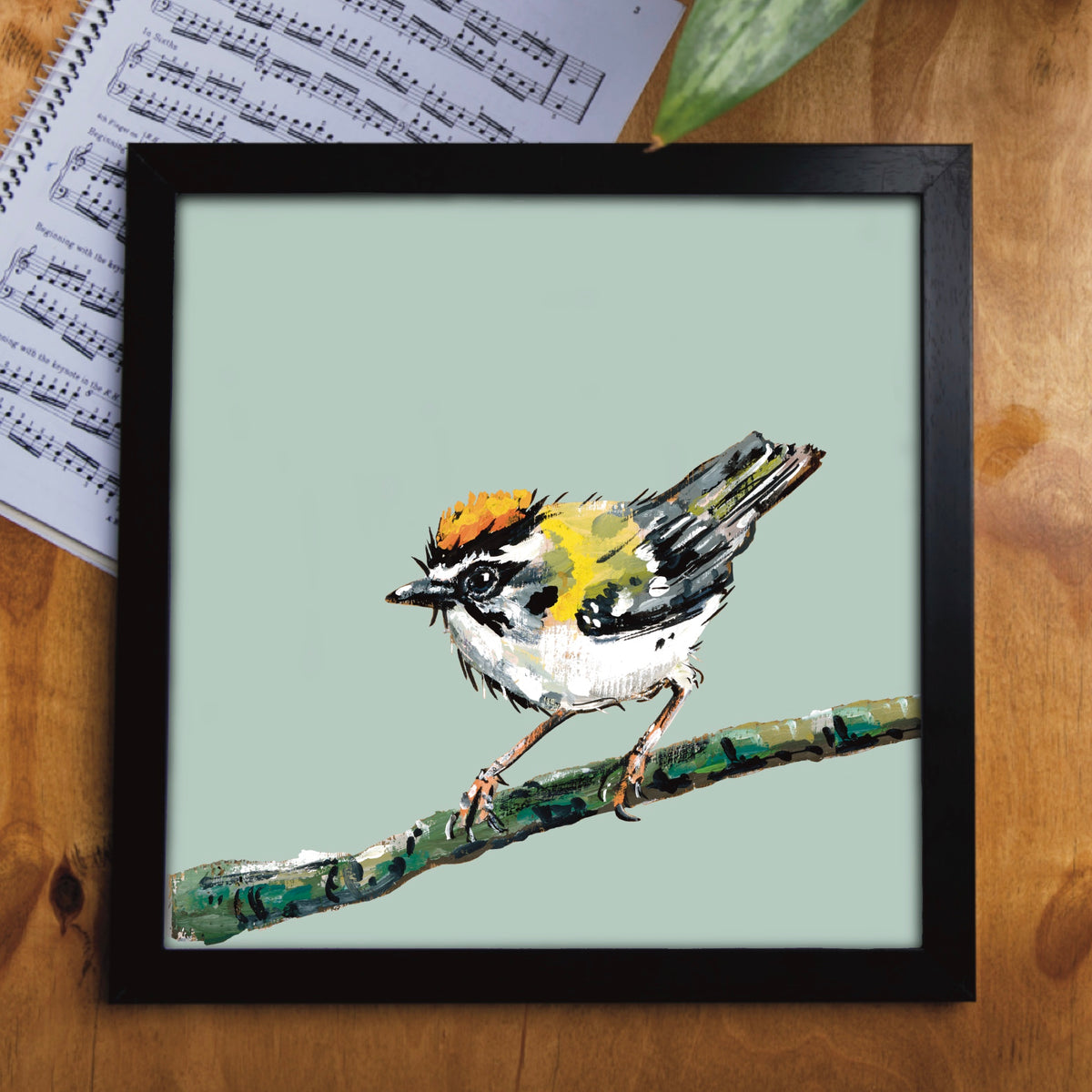 Pipsqueak the Firecrest Eco-Friendly Greetings Card | Wildlife Stationery