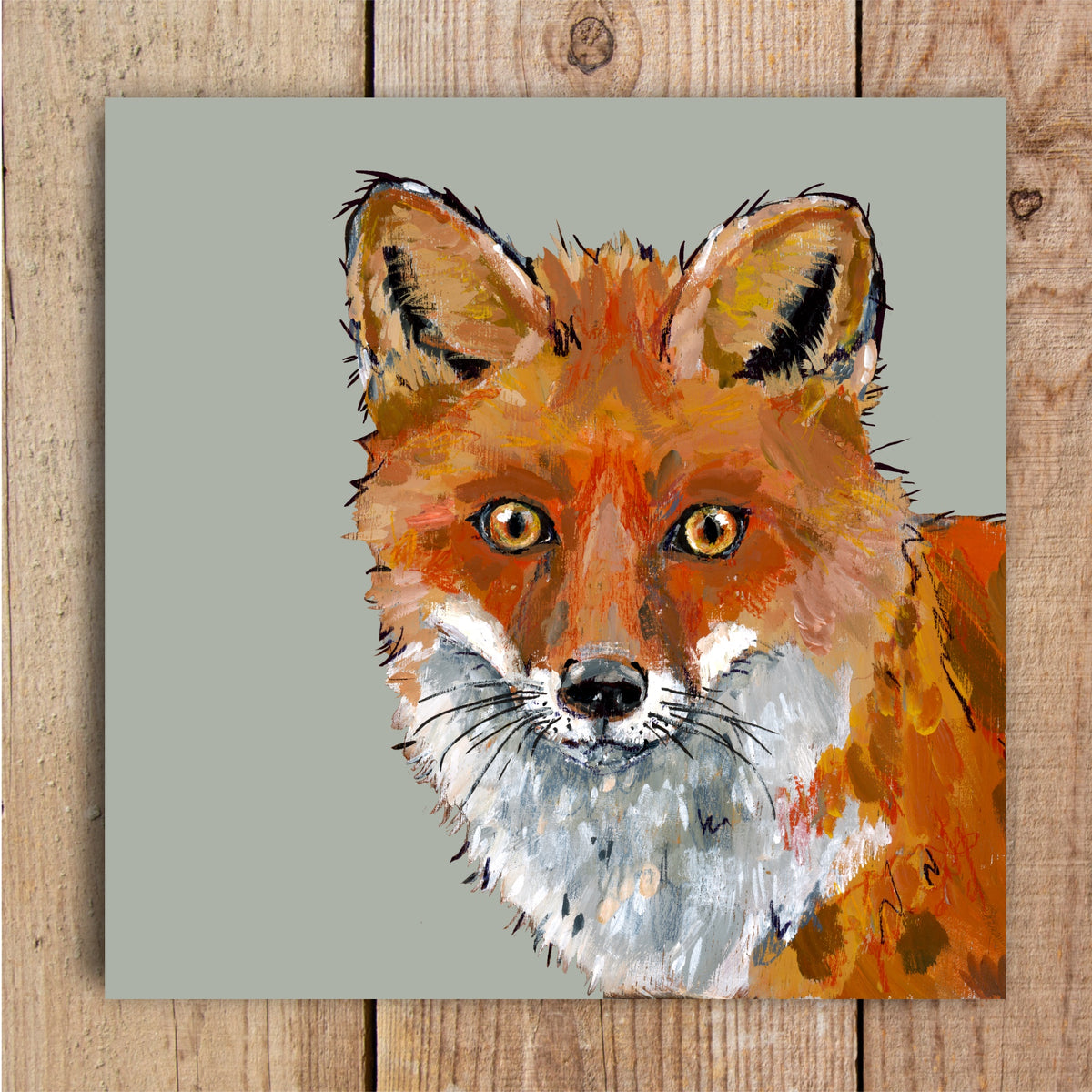 Droolious the Fox Eco-Friendly Greetings Card | Wildlife Stationery