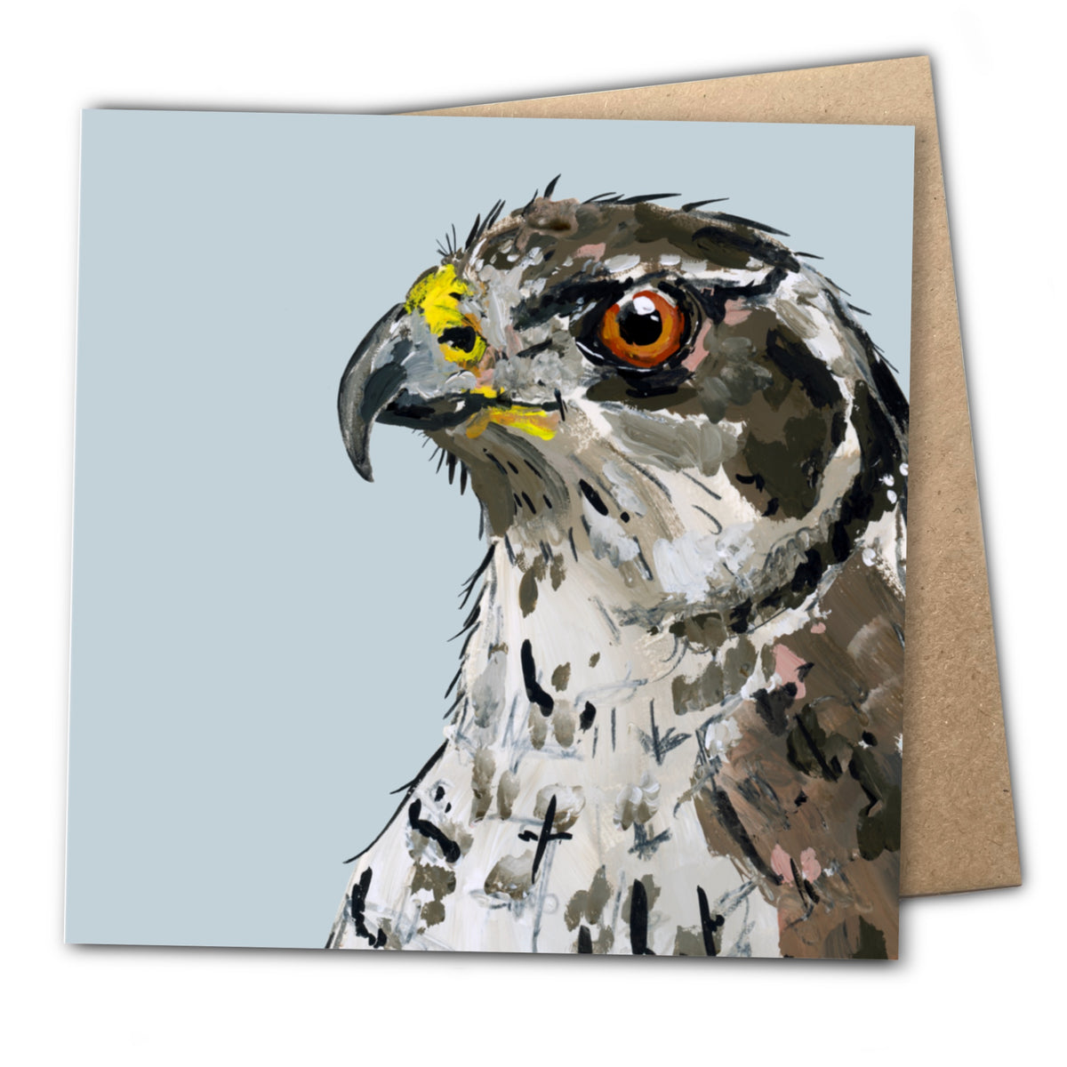 Griffin the Goshawk Eco-Friendly Greetings Card | Wildlife Stationery
